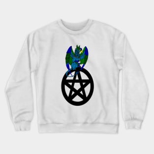 Magical Griffon on a Pentacle Crewneck Sweatshirt